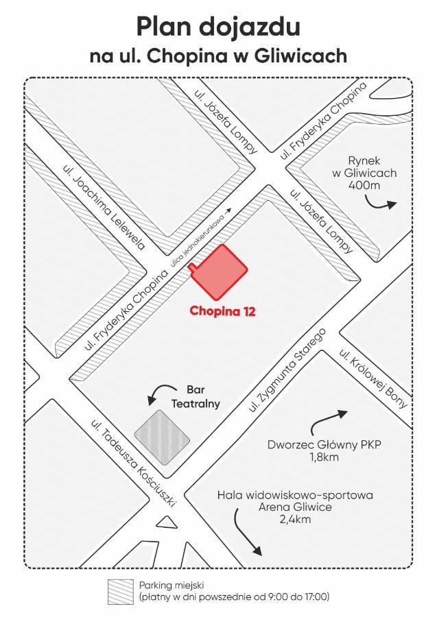 Kairos Apartments - Chopin - Scisle Centrum Gliwice Ngoại thất bức ảnh